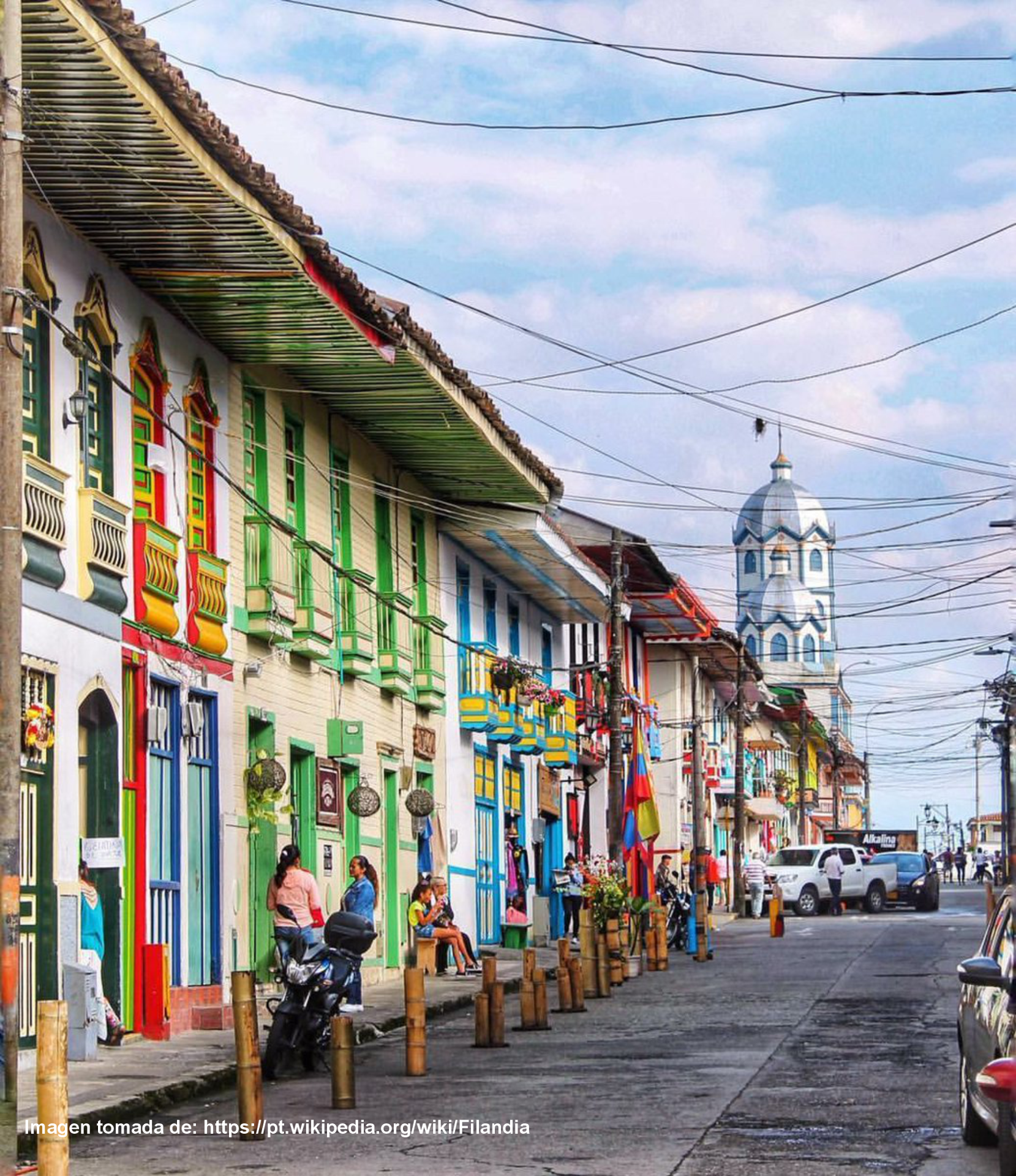 Calle del Tiempo y del Convento:  Las calles de Filandia son reconocidas por su alto nivel arquitectonico y estructura colonial, donde invita a recorrerlas en cualquier momento del día y disfrutar de las mejores tazas de café.